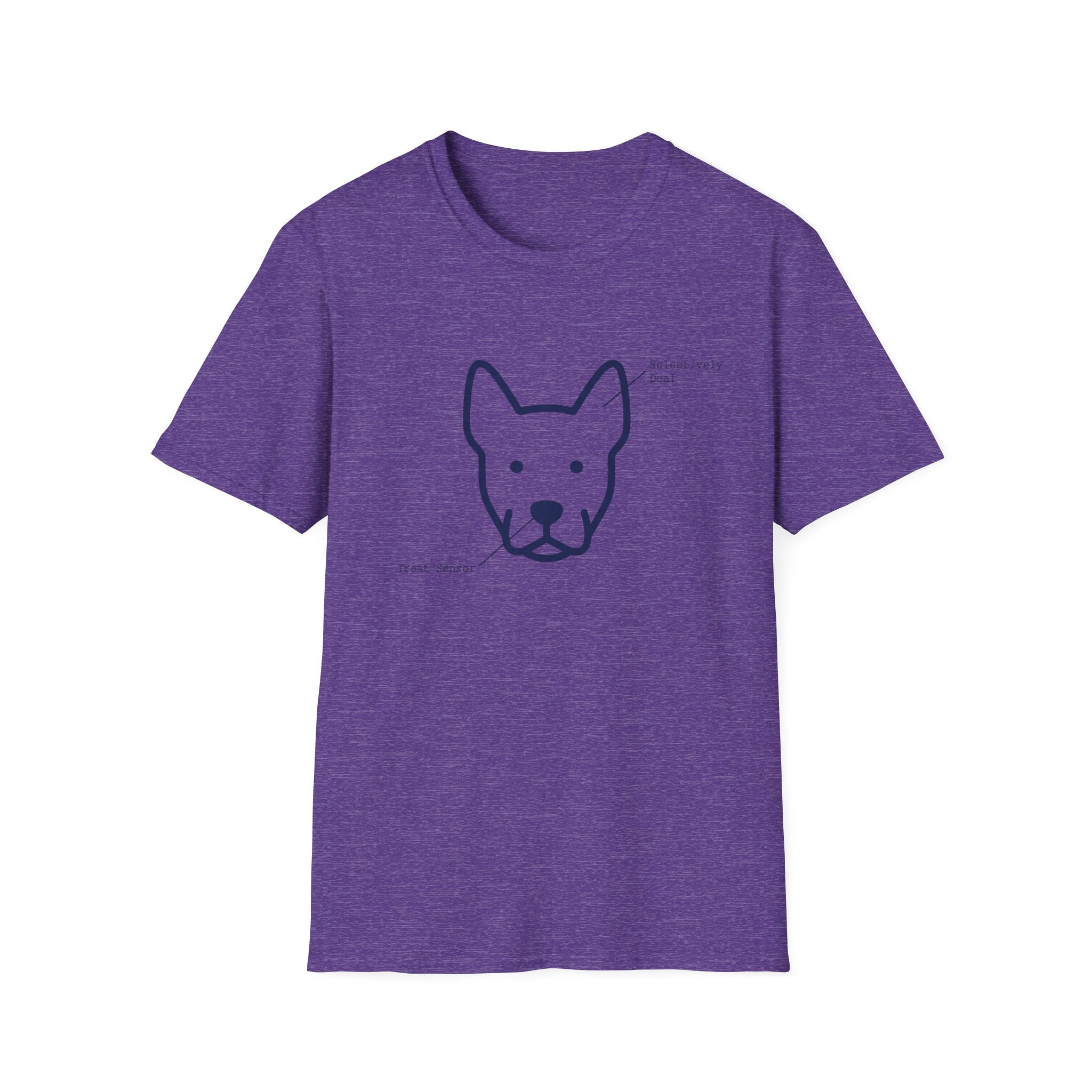Dog Head Selectively Deaf Treat Sensor T-Shirt
