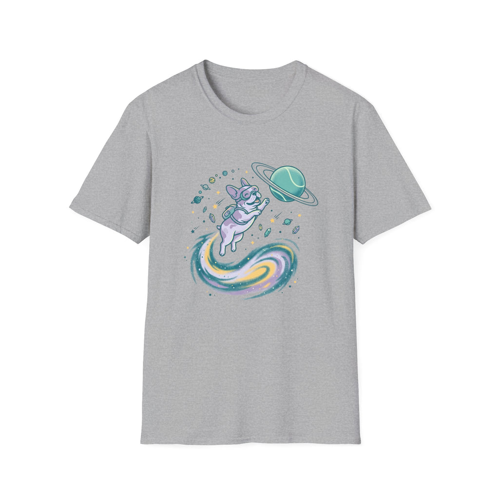 Galaxy Dog Chasing Ball T-Shirt