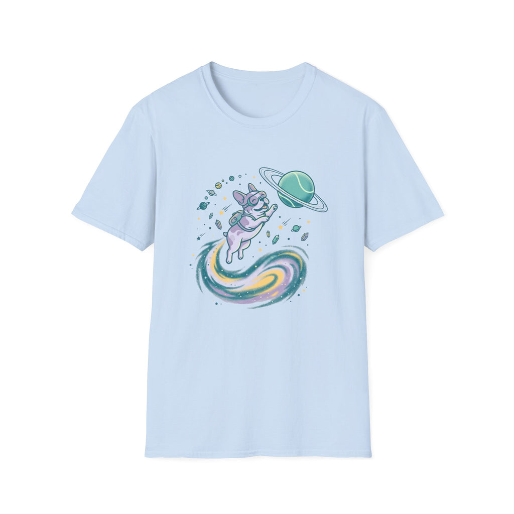 Galaxy Dog Chasing Ball T-Shirt