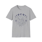 Golden Retriever Moon Cycle Line Art T-Shirt