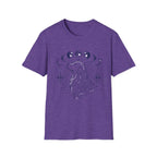 Golden Retriever Moon Cycle Line Art T-Shirt