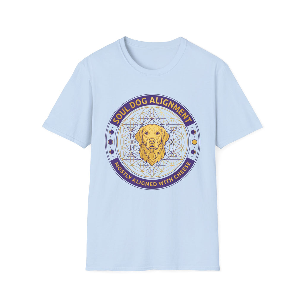 Soul Dog Alignment Mostly Aligned With Cheese T-Shirt