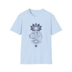 Lotus Dog Galaxy Paw Lne Art T-Shirt