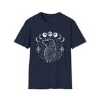 Golden Retriever Moon Cycle Line Art T-Shirt