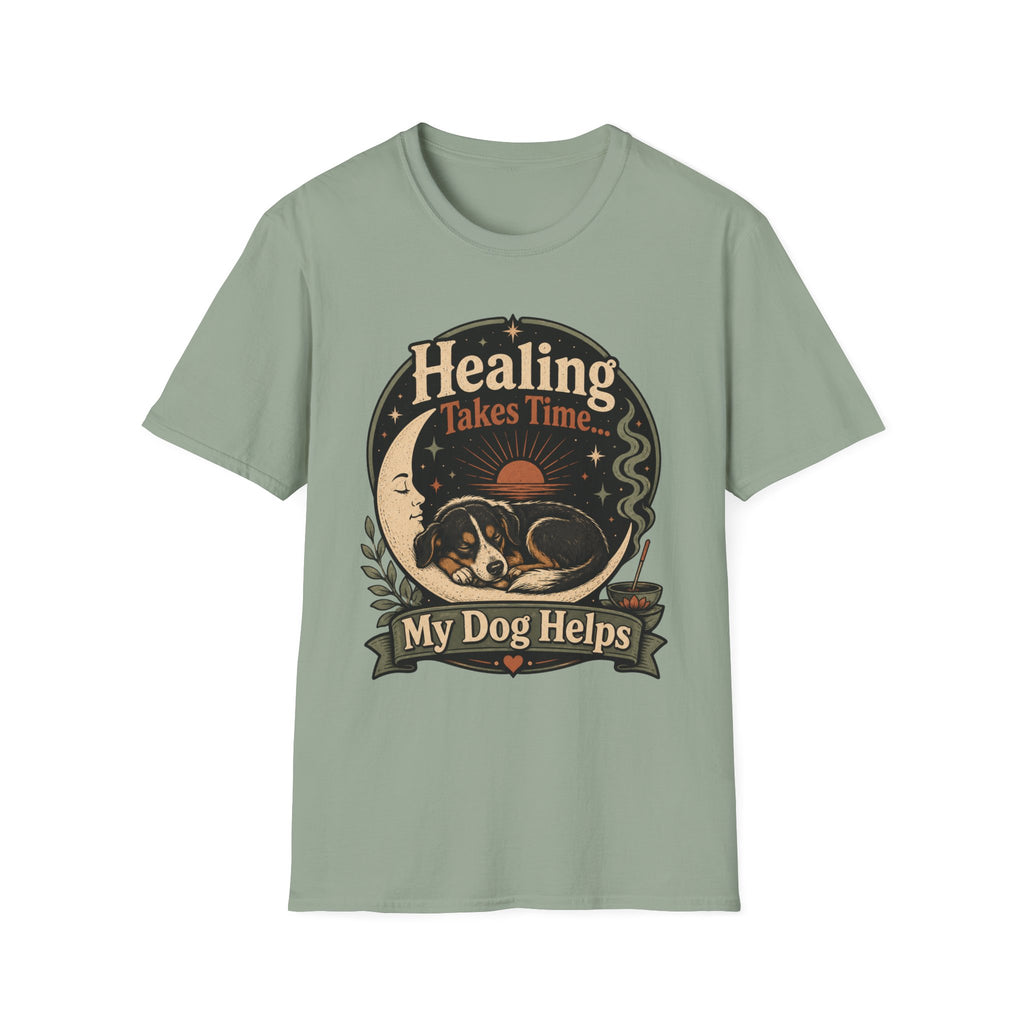 Healing Takes Time My Dog Helps T-Shirt