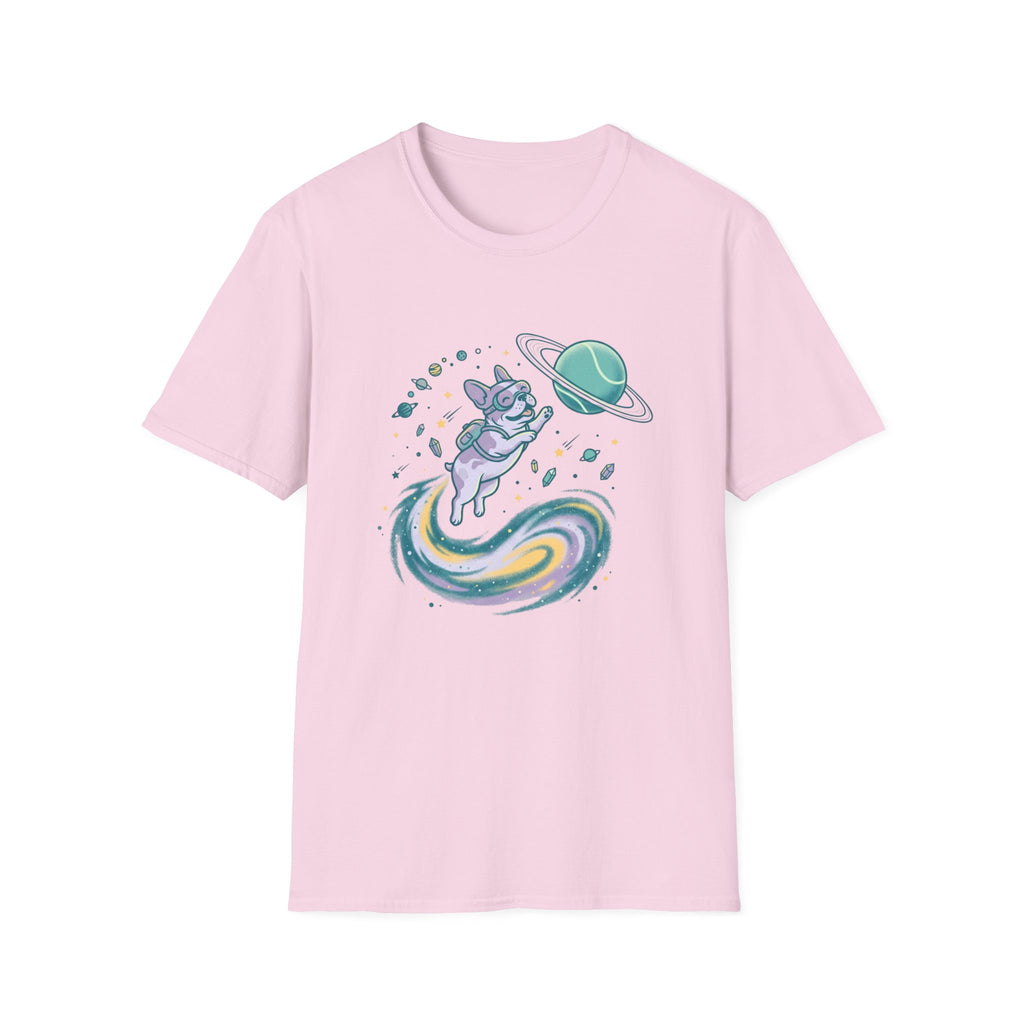 Galaxy Dog Chasing Ball T-Shirt