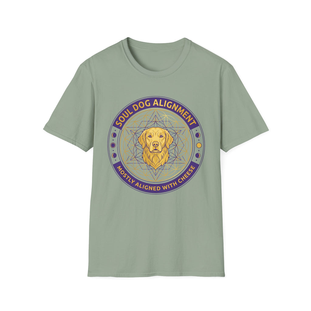 Soul Dog Alignment Mostly Aligned With Cheese T-Shirt