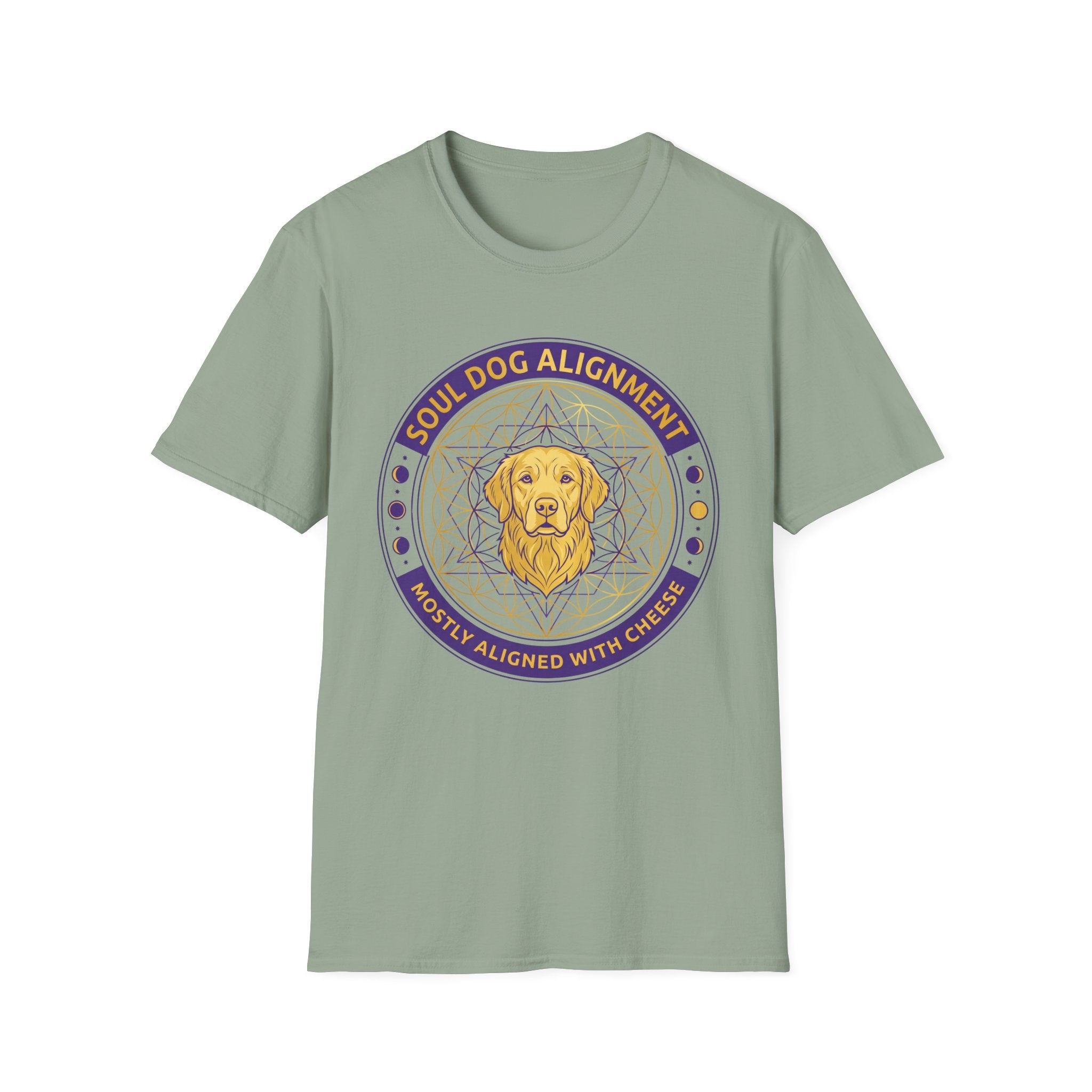 Soul Dog Alignment Mostly Aligned With Cheese T-Shirt