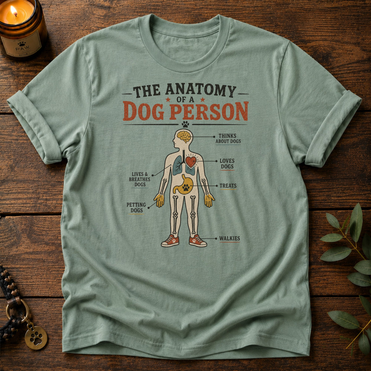 Anatomy Dog Person T-Shirt