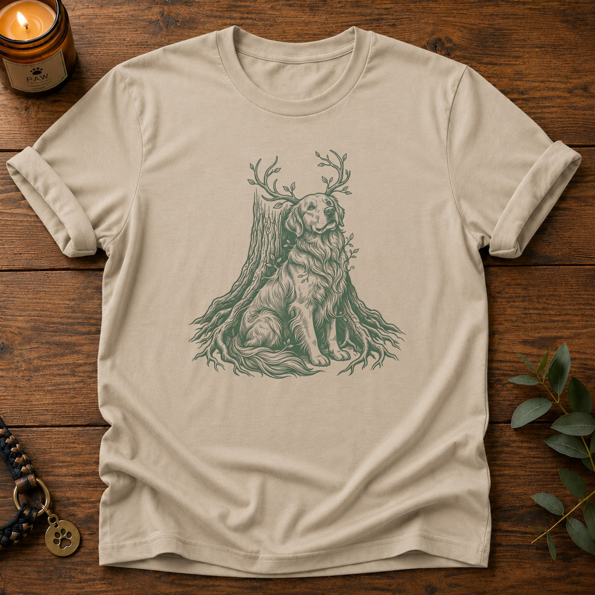 Entwined In Nature Golden T-Shirt