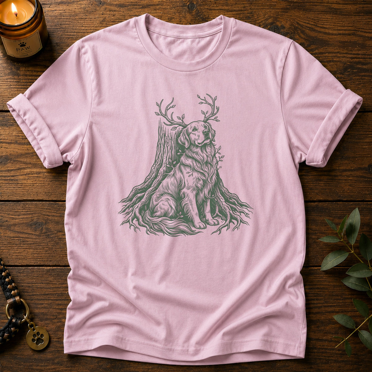 Entwined In Nature Golden T-Shirt