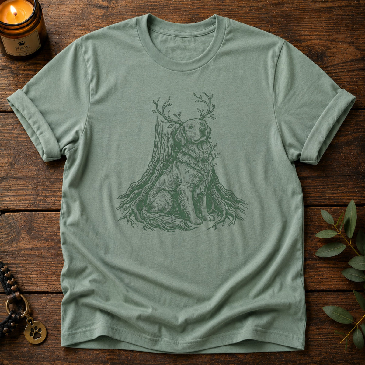 Entwined In Nature Golden T-Shirt