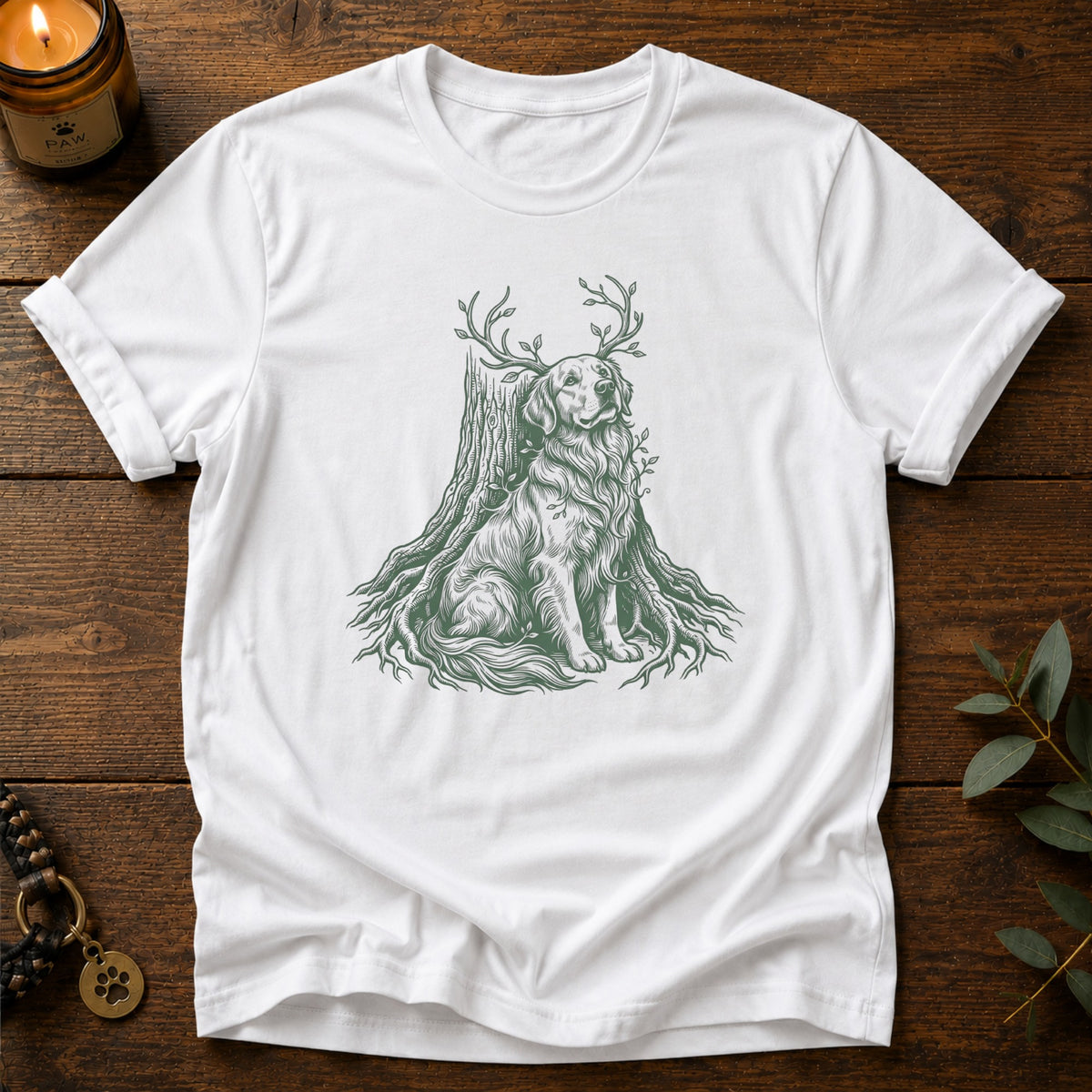 Entwined In Nature Golden T-Shirt