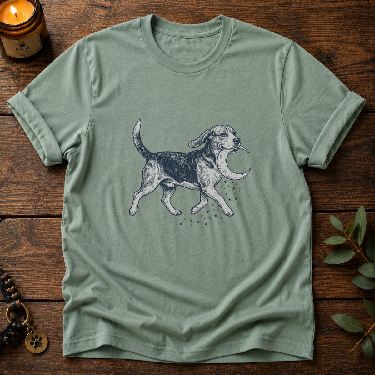 Fetch The Moon Beagle T-Shirt