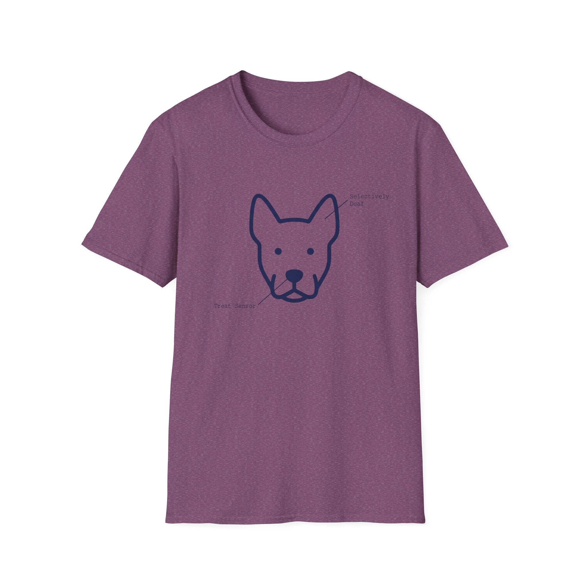Dog Head Selectively Deaf Treat Sensor T-Shirt