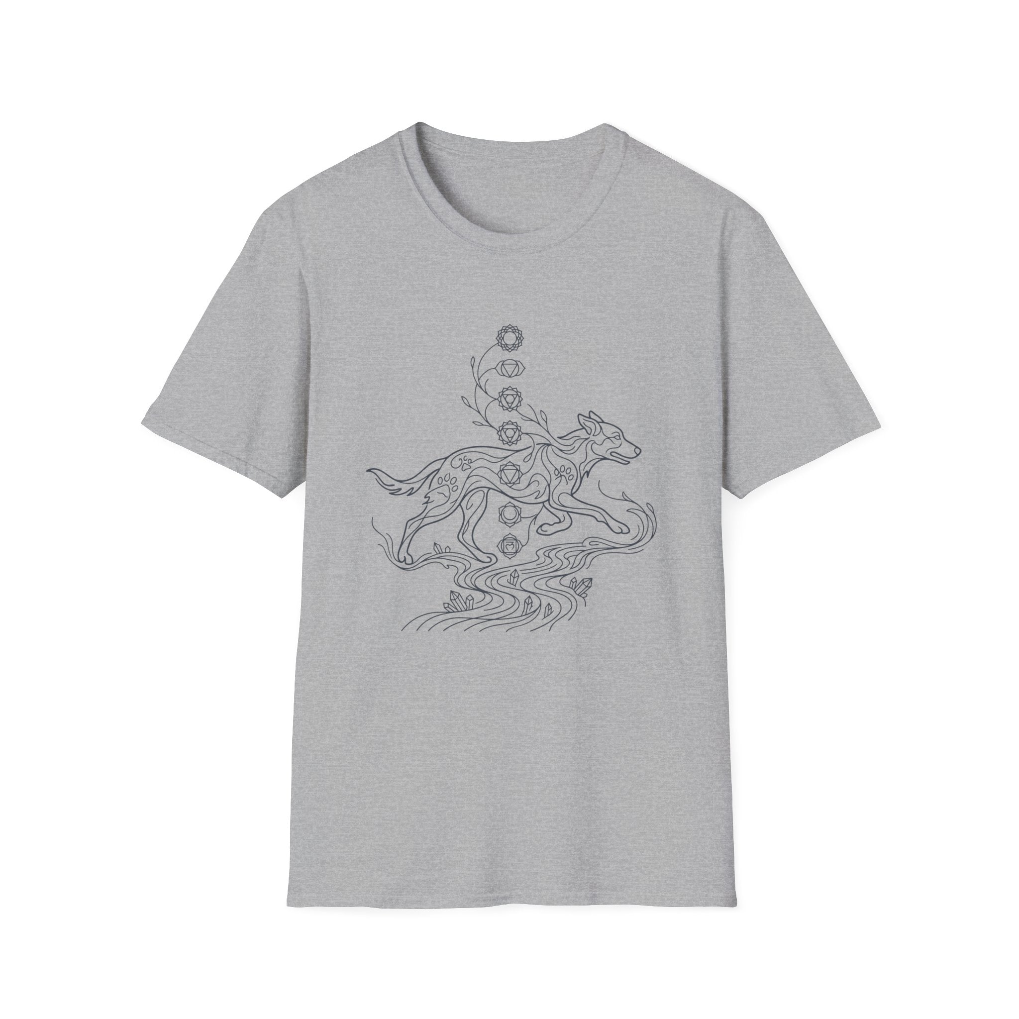 Chakra Wolf Japanese T-Shirt