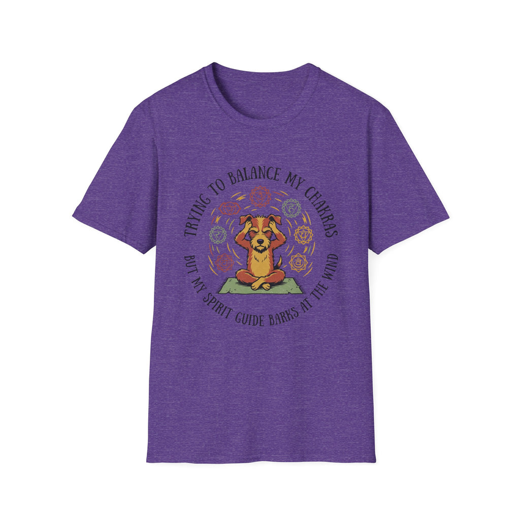 Trying To Balance My Chakras But My Spirit Guide Barks At The Wind T-Shirt