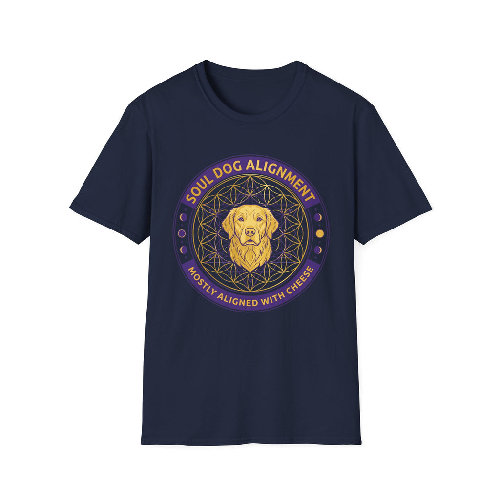 Soul Dog Alignment Mostly Aligned With Cheese T-Shirt