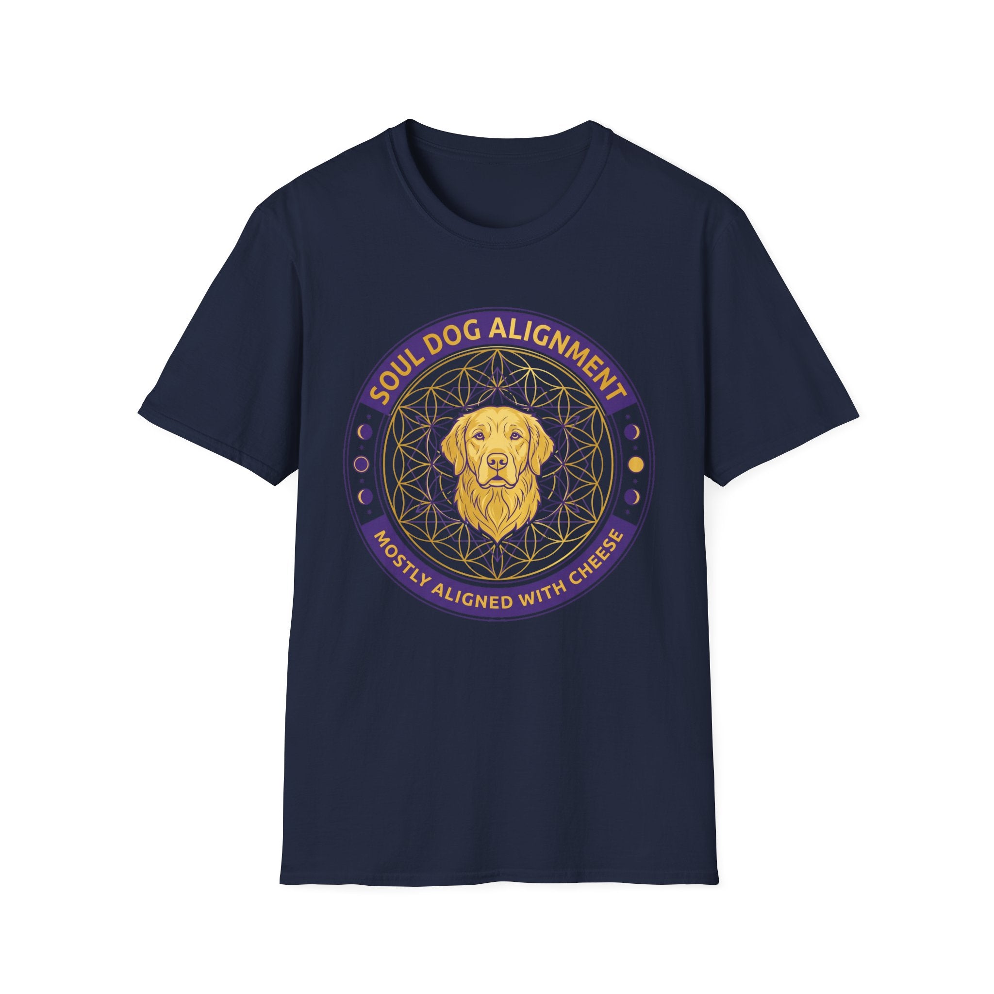 Soul Dog Alignment Mostly Aligned With Cheese T-Shirt