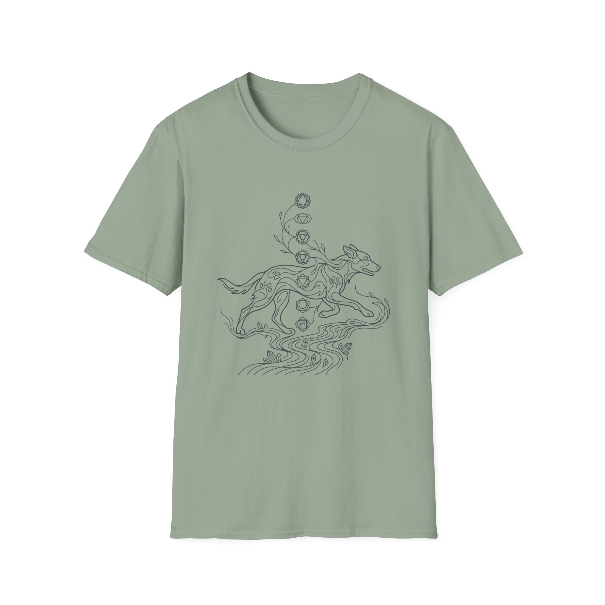 Chakra Wolf Japanese T-Shirt