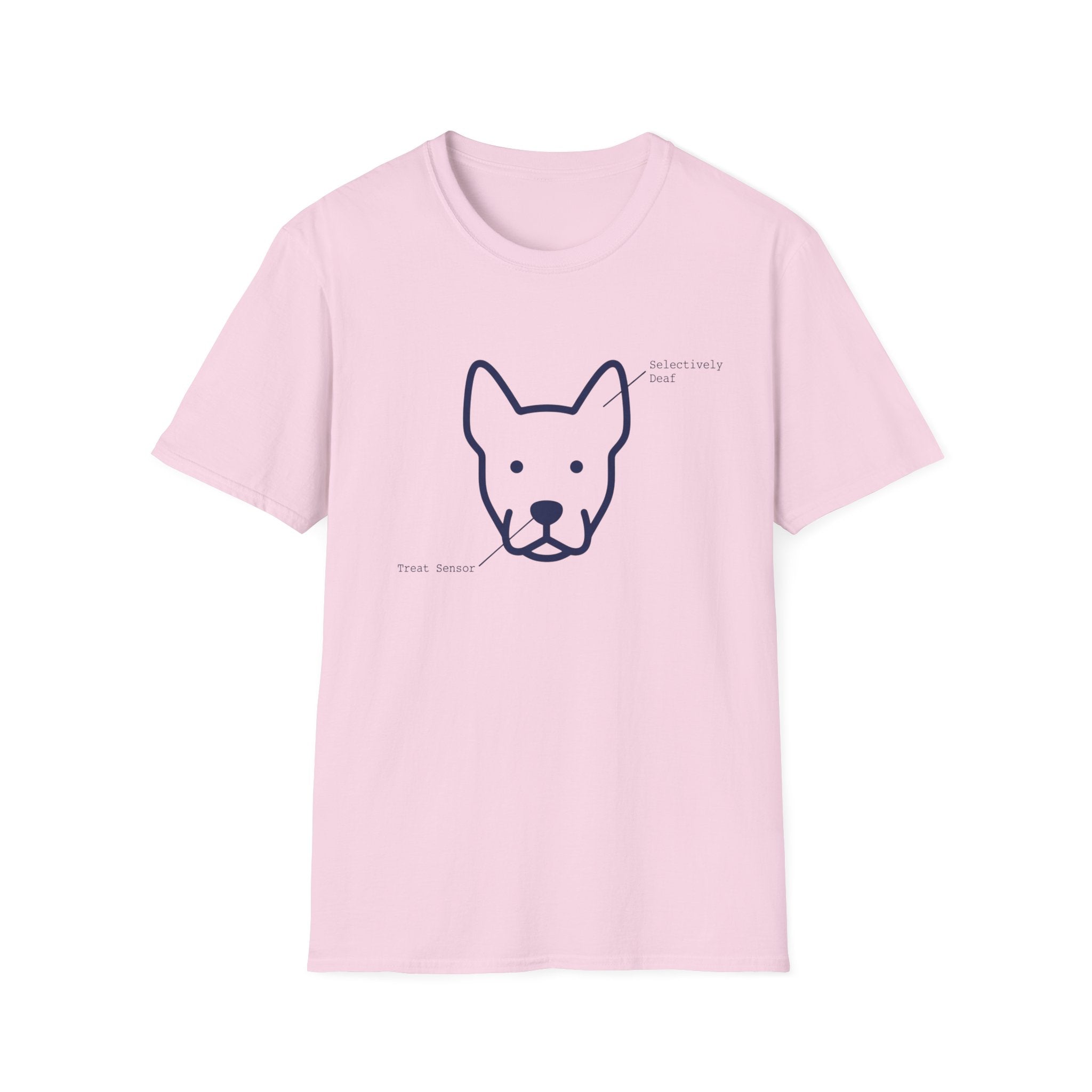 Dog Head Selectively Deaf Treat Sensor T-Shirt