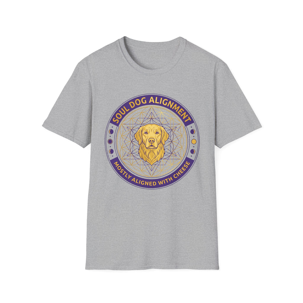Soul Dog Alignment Mostly Aligned With Cheese T-Shirt
