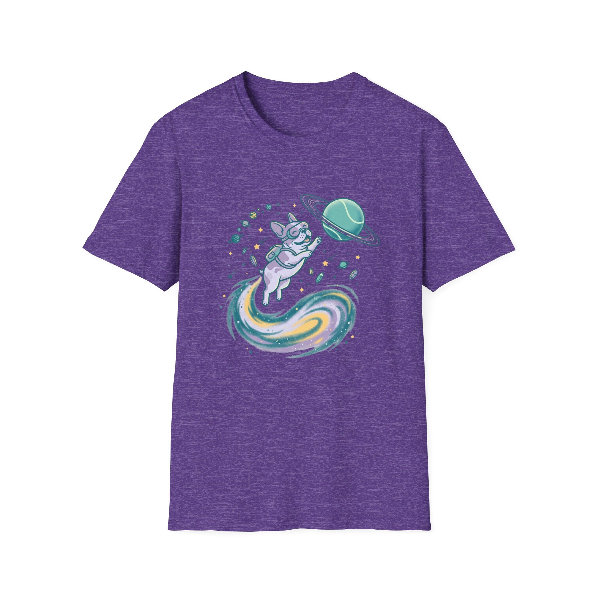 Galaxy Dog Chasing Ball T-Shirt