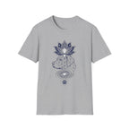 Lotus Dog Galaxy Paw Lne Art T-Shirt