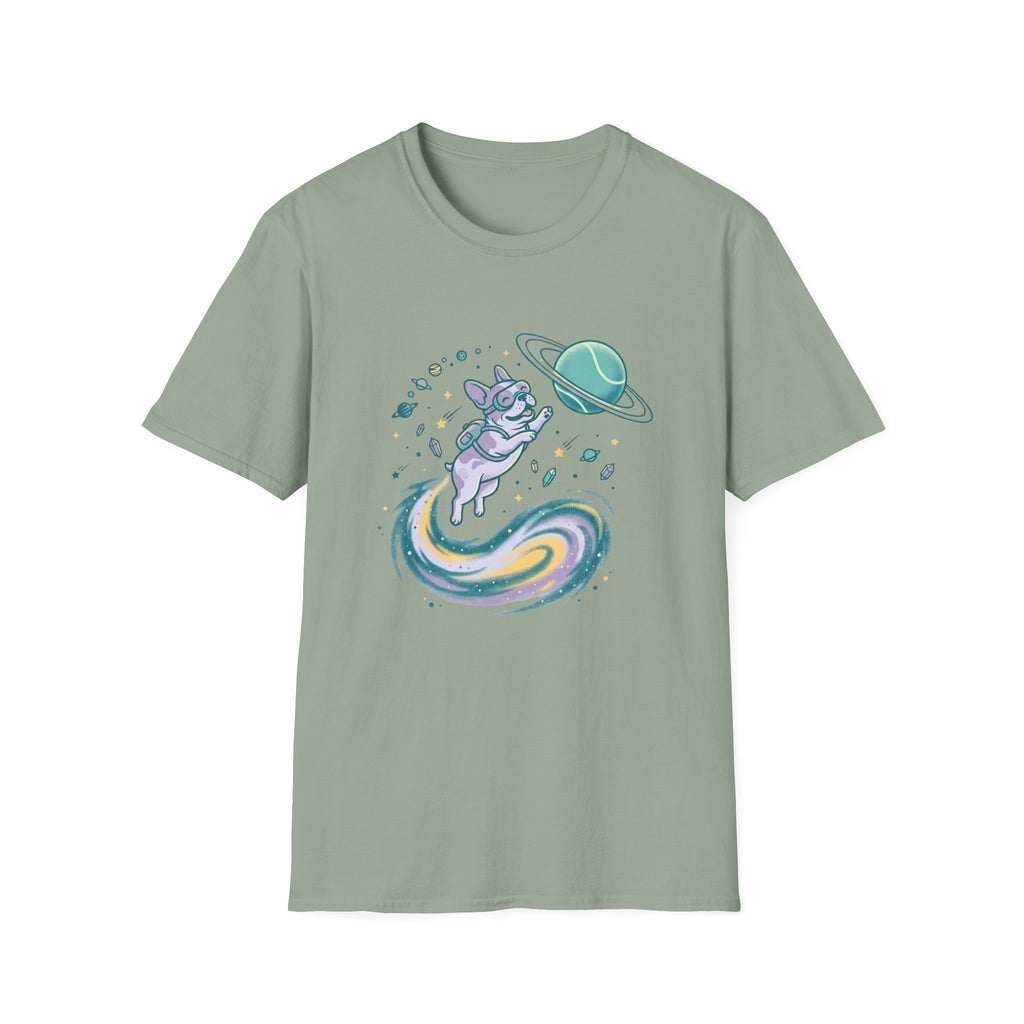 Galaxy Dog Chasing Ball T-Shirt