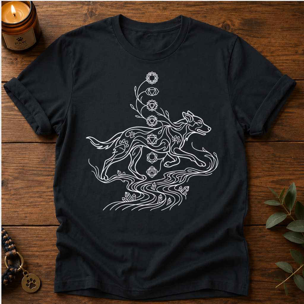 Chakra Wolf Japanese T-Shirt