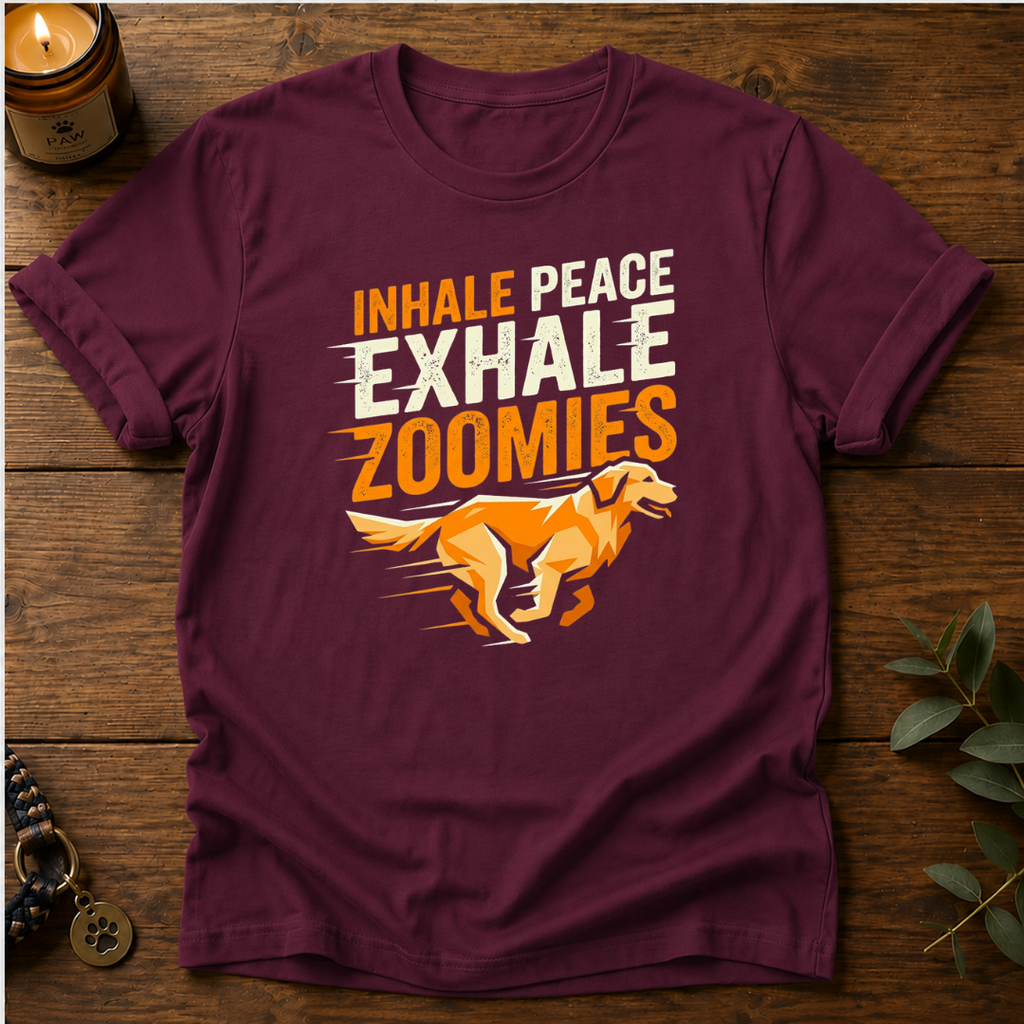 Inhale Peace Exhale Zoomies T-Shirt