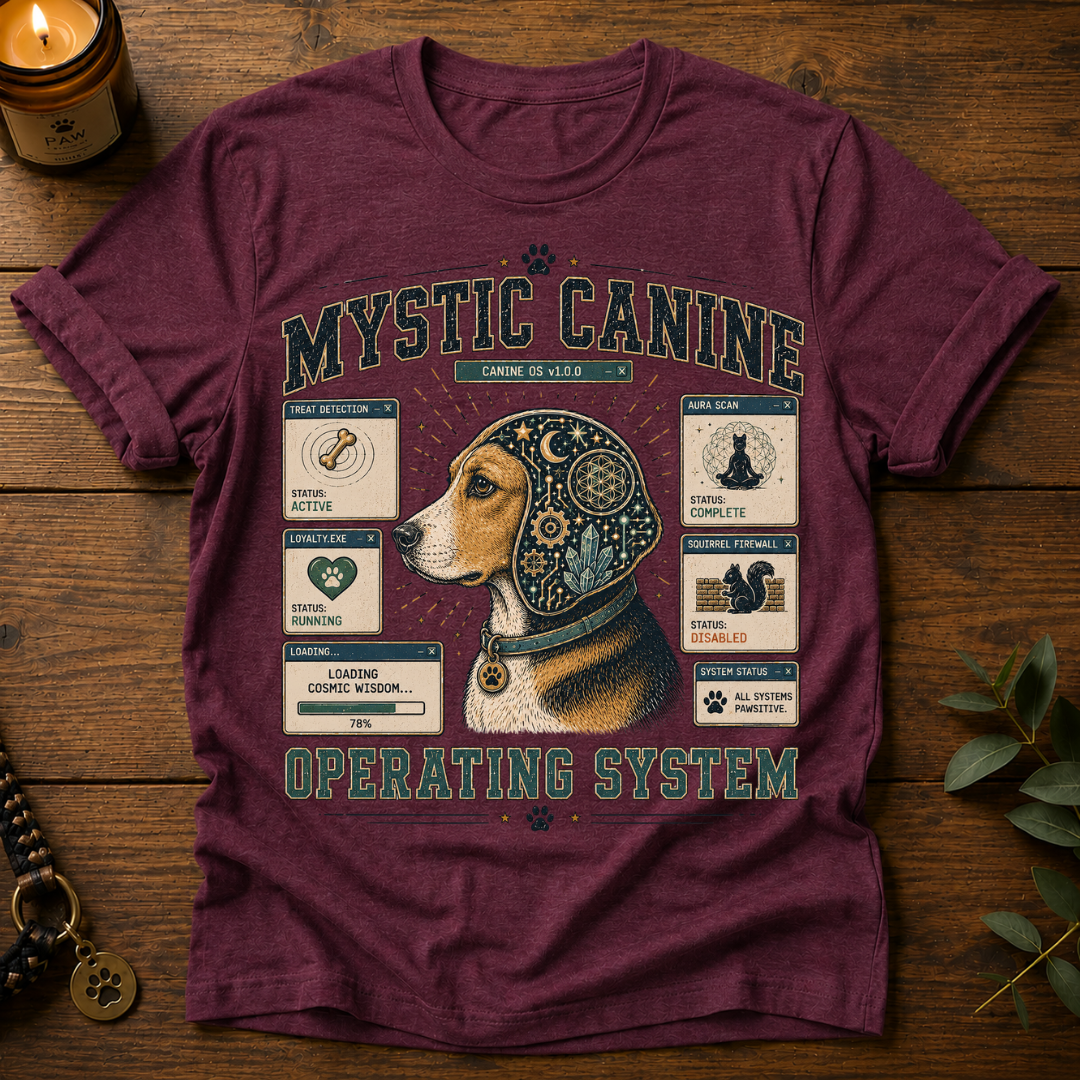 Mystic Canine Operating System T-Shirt