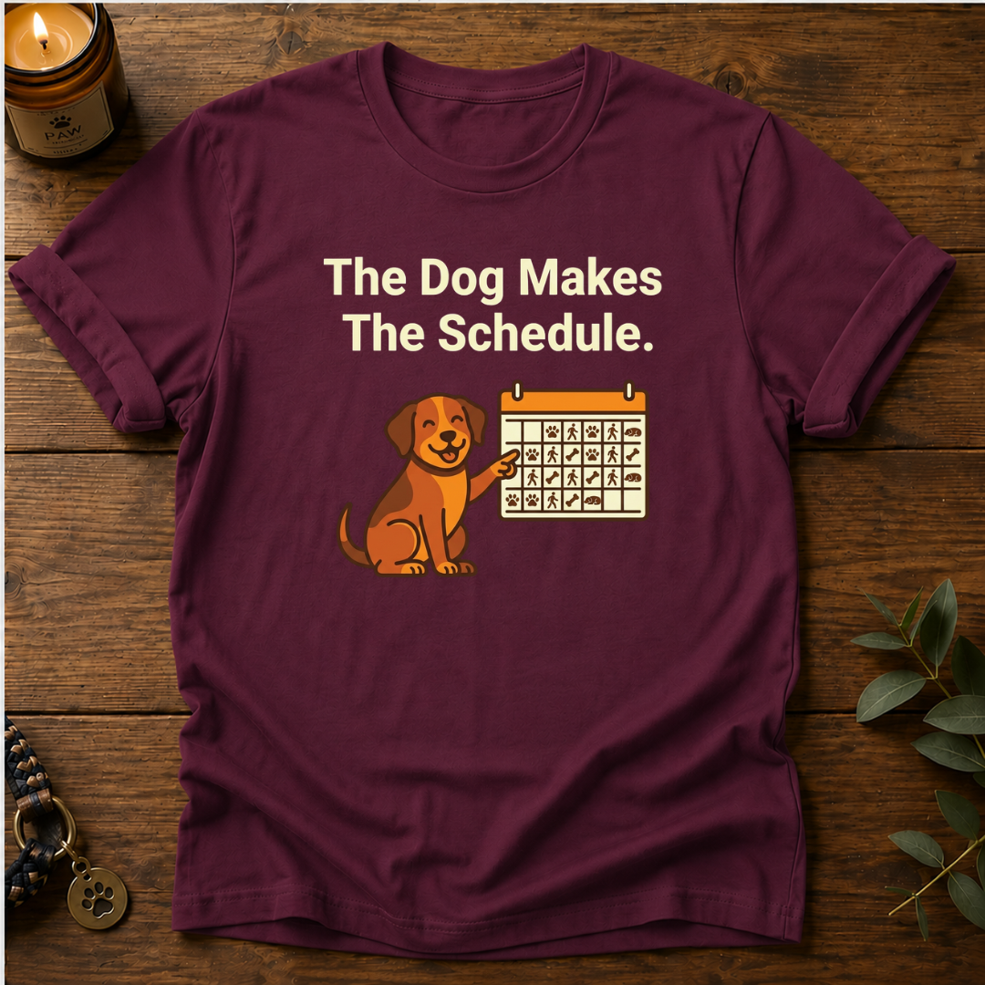 Dog Makes Schedule T-Shirt