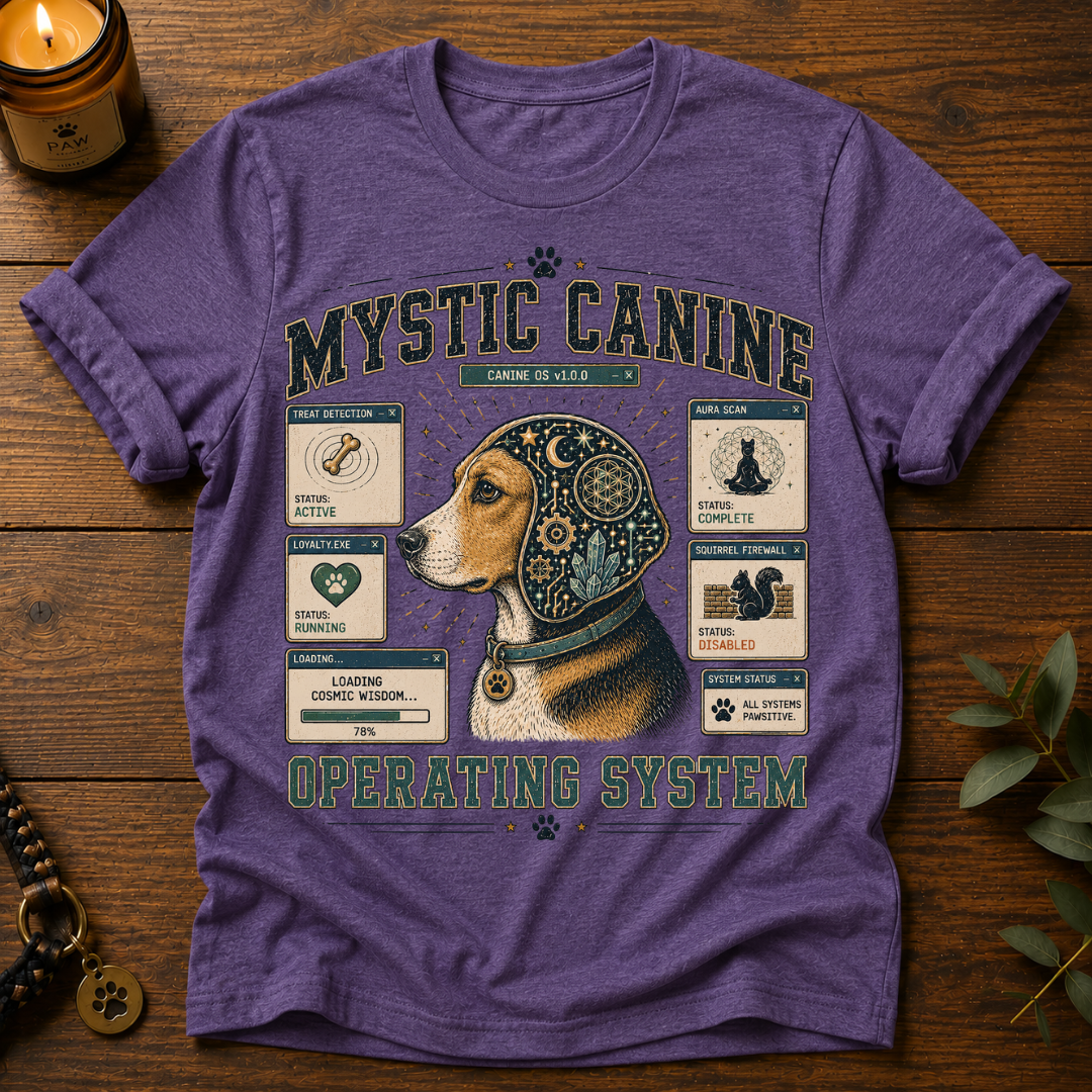 Mystic Canine Operating System T-Shirt