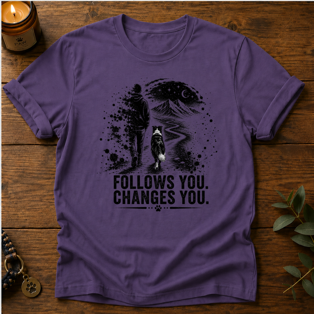 Follows You Border Collie T-Shirt