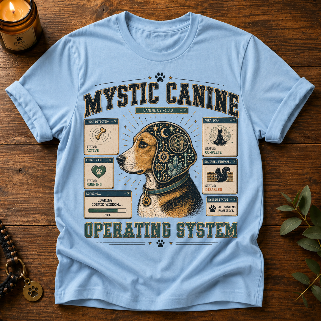 Mystic Canine Operating System T-Shirt