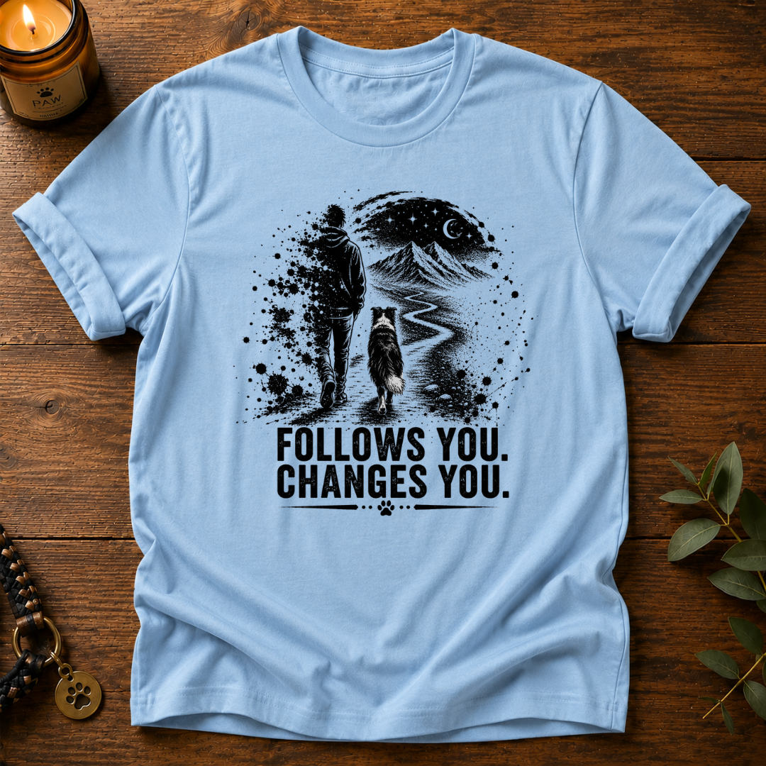 Follows You Border Collie T-Shirt
