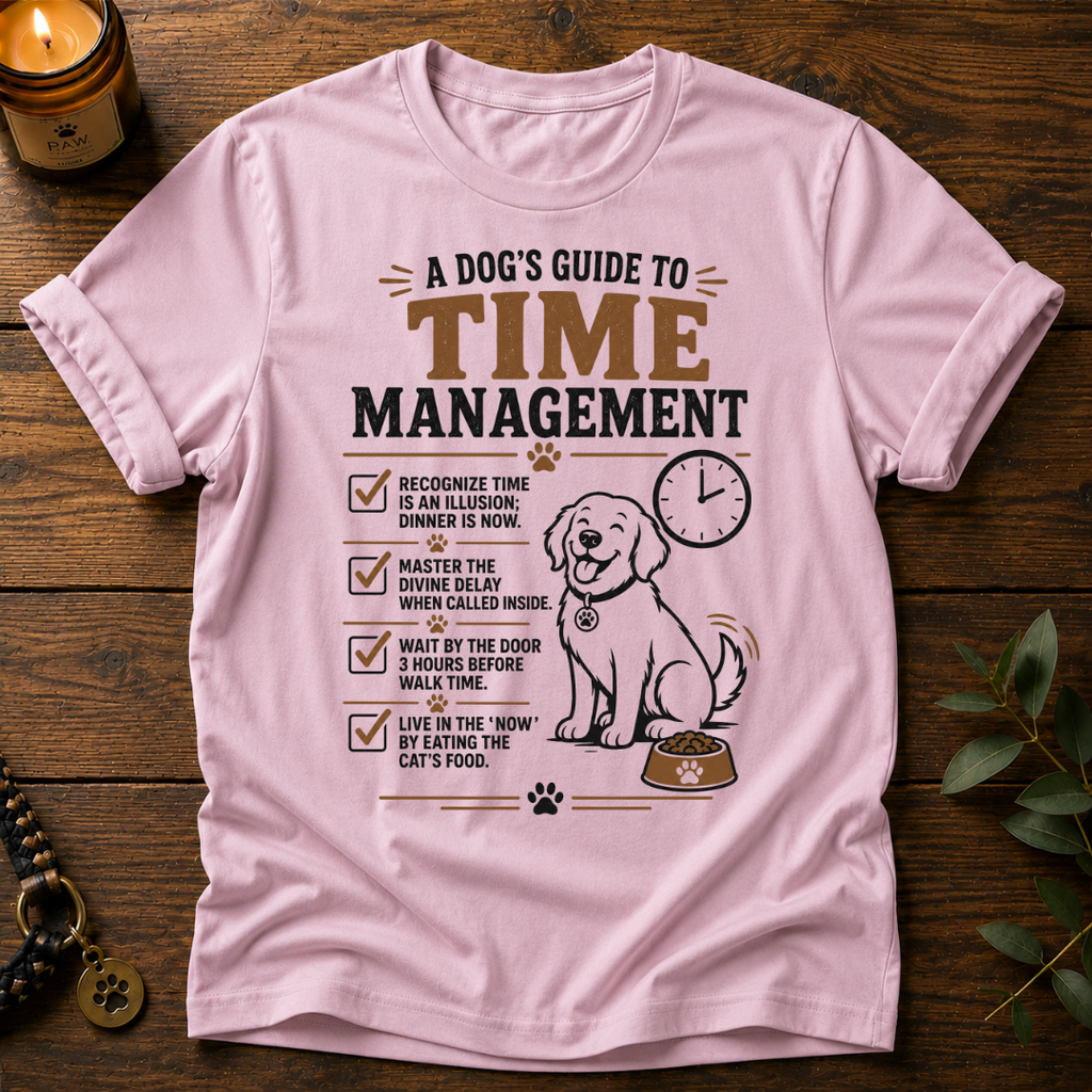 Dog's Guide To Time Management T-Shirt