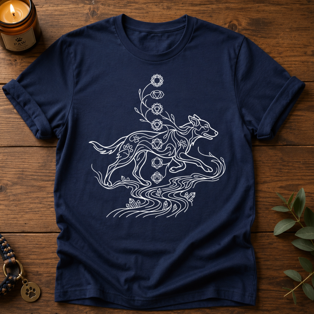 Chakra Wolf Japanese T-Shirt