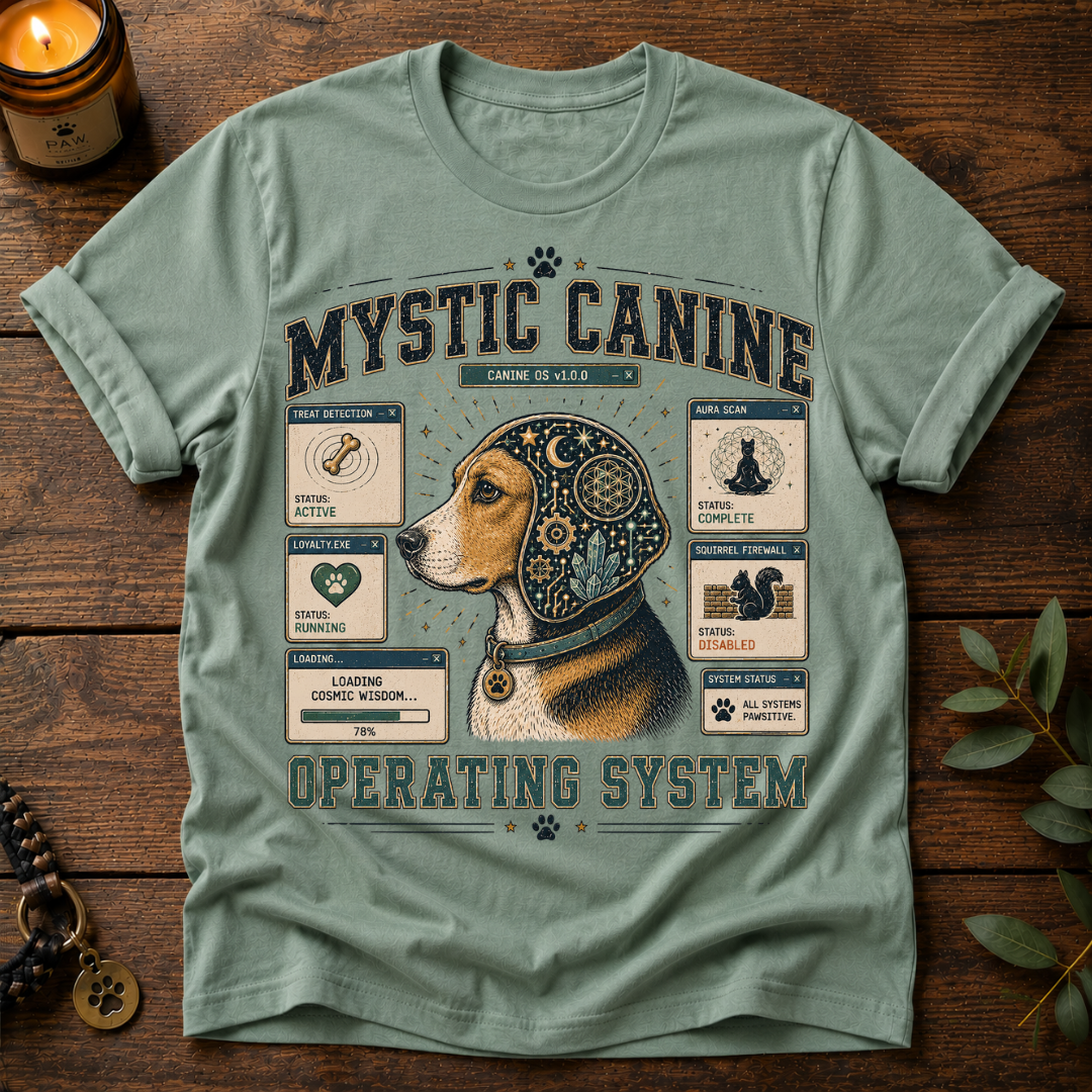 Mystic Canine Operating System T-Shirt