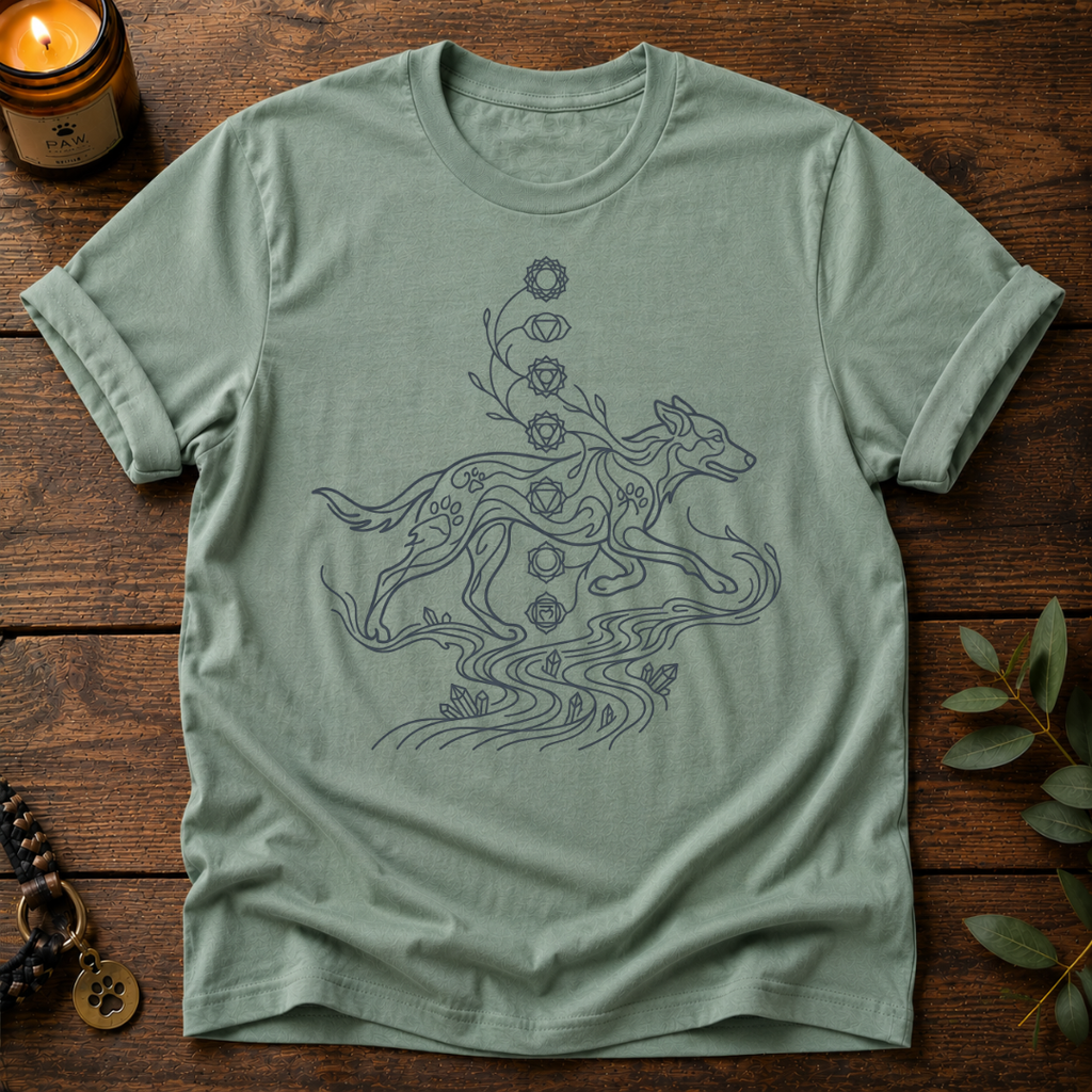 Chakra Wolf Japanese T-Shirt