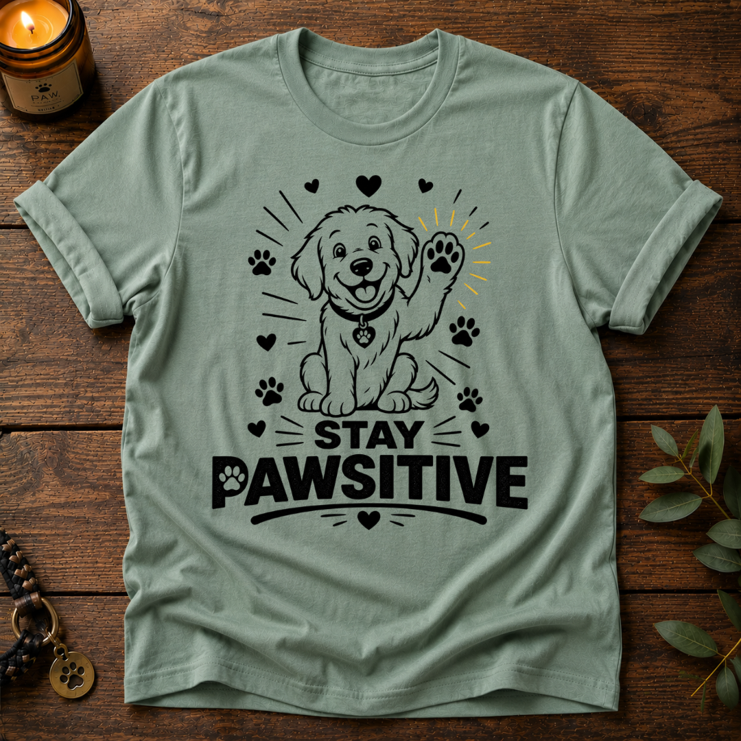 Stay Pawsitive T-Shirt