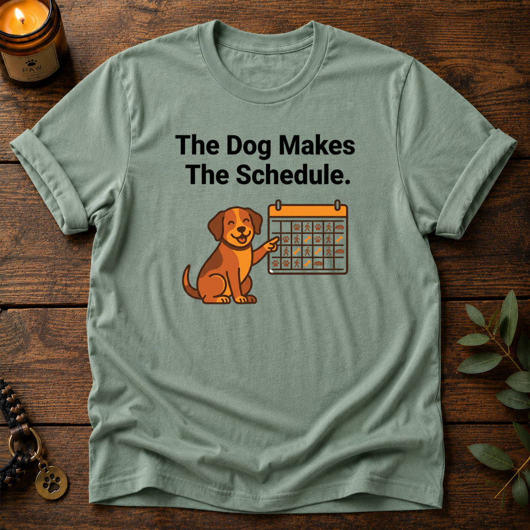 Dog Makes Schedule T-Shirt