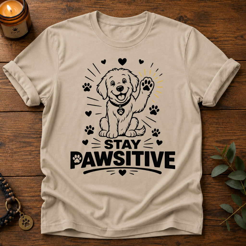 Stay Pawsitive T-Shirt