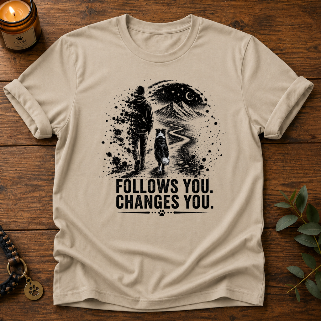 Follows You Border Collie T-Shirt