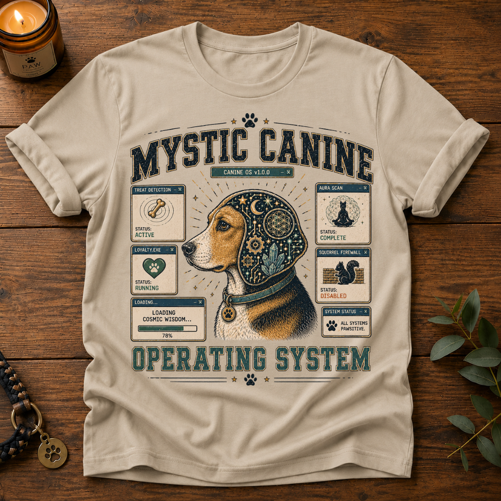 Mystic Canine Operating System T-Shirt