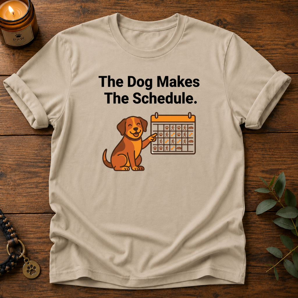 Dog Makes Schedule T-Shirt