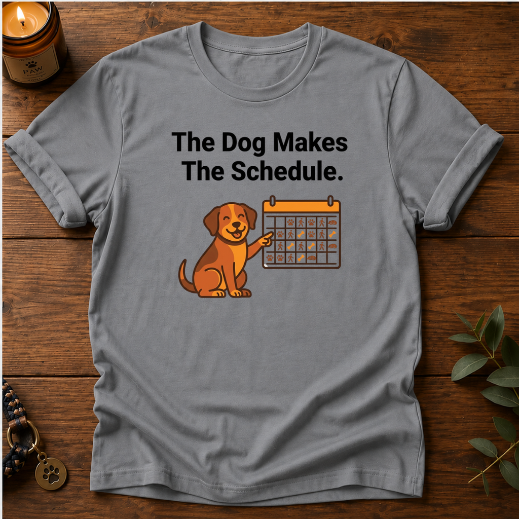 Dog Makes Schedule T-Shirt