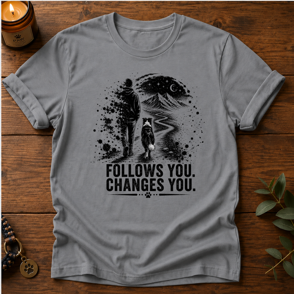 Follows You Border Collie T-Shirt