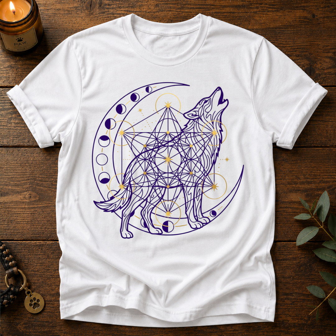 Wolf Howling Moon T-Shirt